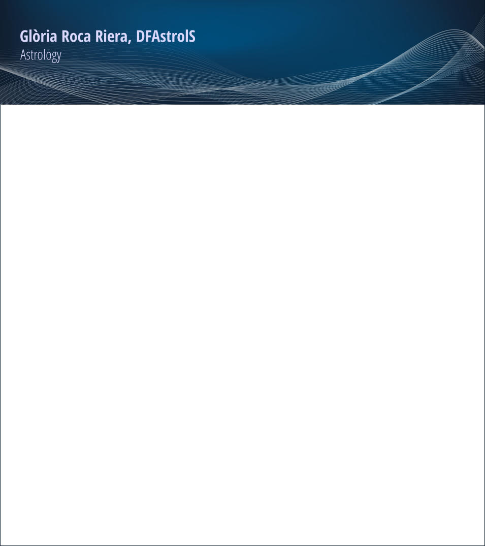 Glria Roca Riera, DFAstrolS  Astrology